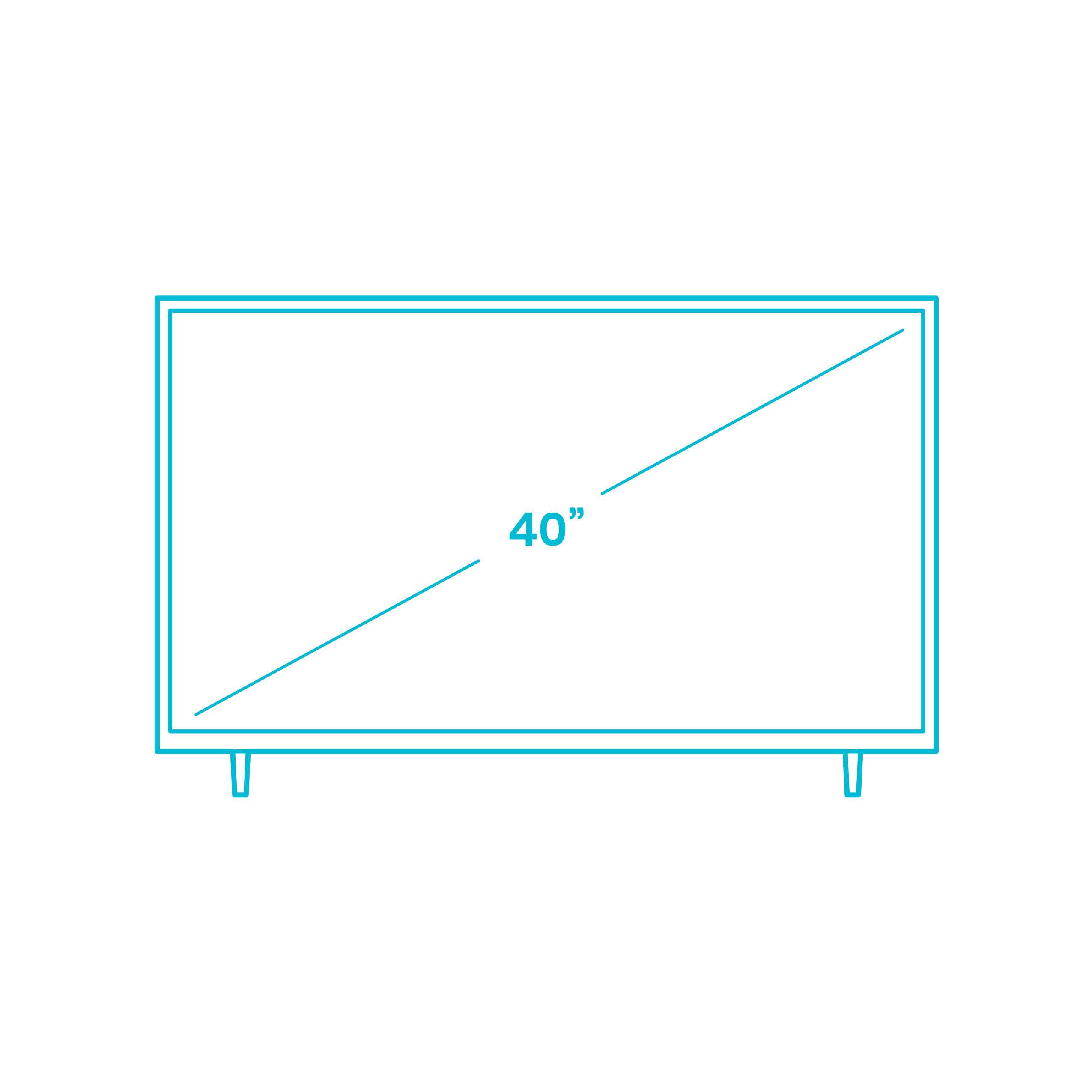 Digital Televisions Tvs Tcl 3 Series Roku Smart Tv 40 Inch Clean Editable Svg Line Art Free Vectors